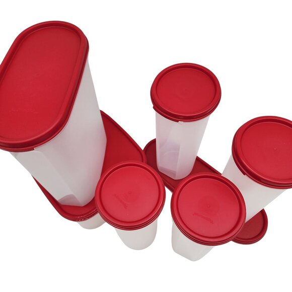 Tupperware Modular mates festive Red seals NEW - Picture 2 of 3